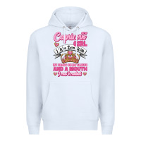 White As A Capricorn Girl I Was Born With My Heart On My Sleeve And A Mouth Premium Hoodie - Jasminsmagicworld