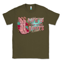 Army Green life is better in the boots Classic Tee - texasbilliewilder