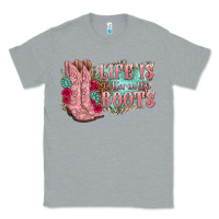 Heather Grey life is better in the boots Classic Tee - texasbilliewilder