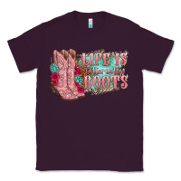 Plum life is better in the boots Classic Tee - texasbilliewilder