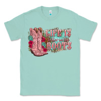 Seafoam life is better in the boots Classic Tee - texasbilliewilder