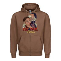 Chestnut self made babe afro black woman Zipper Hoodie - texasbilliewilder