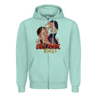 Seafoam self made babe afro black woman Zipper Hoodie - texasbilliewilder