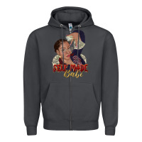 Smoke self made babe afro black woman Zipper Hoodie - texasbilliewilder