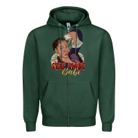 Sports Green self made babe afro black woman Zipper Hoodie - texasbilliewilder