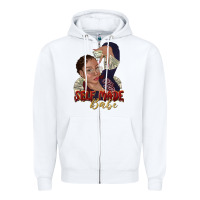 White self made babe afro black woman Zipper Hoodie - texasbilliewilder