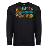 Black happy mothers day Premium Sweatshirt - RacoonDesign