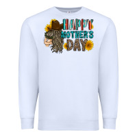 White happy mothers day Premium Sweatshirt - RacoonDesign