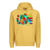 Antique Gold love summer fruit and sun Premium Hoodie - AdoDesignShop