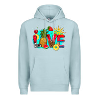 Blue Mist love summer fruit and sun Premium Hoodie - AdoDesignShop