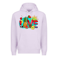 Lilac love summer fruit and sun Premium Hoodie - AdoDesignShop
