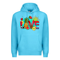 Ocean Blue love summer fruit and sun Premium Hoodie - AdoDesignShop