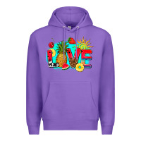 Purple love summer fruit and sun Premium Hoodie - AdoDesignShop