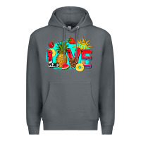 Rock love summer fruit and sun Premium Hoodie - AdoDesignShop