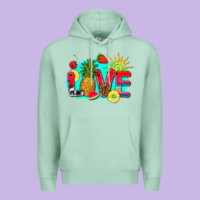 Love Summer Fruit And Sun Premium Hoodie Designed By Adodesignshop
