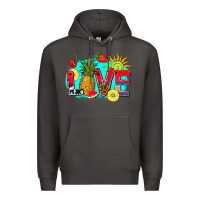 Smoke love summer fruit and sun Premium Hoodie - AdoDesignShop