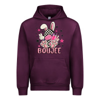 Mauve Wine boujee checkered easter bunny egg trending Urban Hoodie - MaliasSmallBusiness
