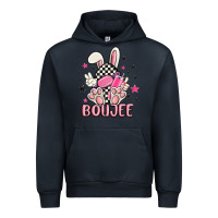 Navy boujee checkered easter bunny egg trending Urban Hoodie - MaliasSmallBusiness