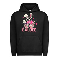 Pigment Black boujee checkered easter bunny egg trending Urban Hoodie - MaliasSmallBusiness