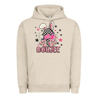 Pigment French Oak boujee checkered easter bunny egg trending Urban Hoodie - MaliasSmallBusiness