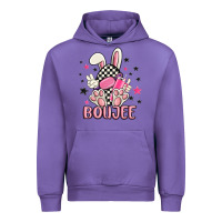 Tulip boujee checkered easter bunny egg trending Urban Hoodie - MaliasSmallBusiness