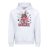 White boujee checkered easter bunny egg trending Urban Hoodie - MaliasSmallBusiness