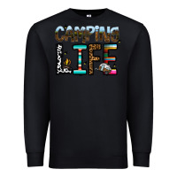 Black camping life Premium Sweatshirt - CowhideDigitalArt