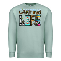 Seafoam camping life Premium Sweatshirt - CowhideDigitalArt