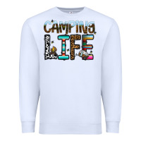 White camping life Premium Sweatshirt - CowhideDigitalArt