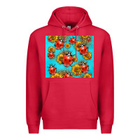 Cardinal Western Sunflowers Ladybug Premium Hoodie - LillyAllenDesigns
