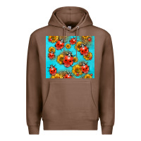 Chestnut Western Sunflowers Ladybug Premium Hoodie - LillyAllenDesigns