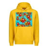Lemon Western Sunflowers Ladybug Premium Hoodie - LillyAllenDesigns
