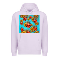 Lilac Western Sunflowers Ladybug Premium Hoodie - LillyAllenDesigns