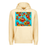Pina Colada Western Sunflowers Ladybug Premium Hoodie - LillyAllenDesigns