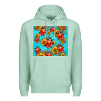 Seafoam Western Sunflowers Ladybug Premium Hoodie - LillyAllenDesigns