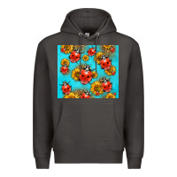 Smoke Western Sunflowers Ladybug Premium Hoodie - LillyAllenDesigns