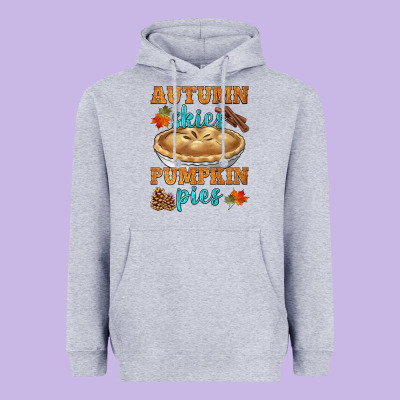 Autumn Skies Pumpkin Pies Heavyweight Hoodie Designed By Hra Design Shop