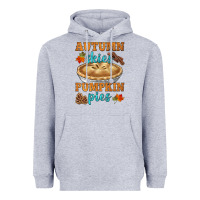 Heather Grey autumn skies pumpkin pies Heavyweight Hoodie - HRA Design Shop