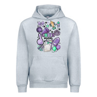 Heather Grey cheer mom Urban Hoodie - MaliasSmallBusiness