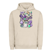 Pigment French Oak cheer mom Urban Hoodie - MaliasSmallBusiness