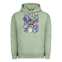 Pigment Oil Green cheer mom Urban Hoodie - MaliasSmallBusiness