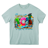 Arona name flying into 100 days of school Heavy Core Tee - CowhideDigitalArt