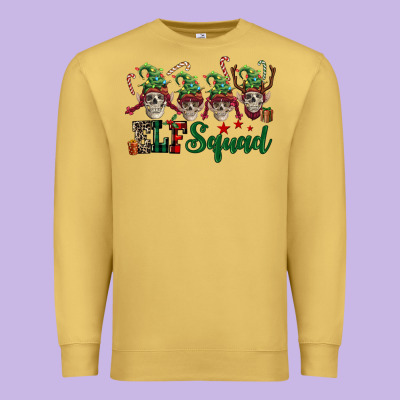 Elf Squad Skulls Premium Sweatshirt Designed By Fadigitalartstudio