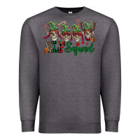 Charcoal Heather Elf squad skulls Premium Sweatshirt - FaDigitalArtStudio