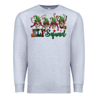 Heather Grey Elf squad skulls Premium Sweatshirt - FaDigitalArtStudio