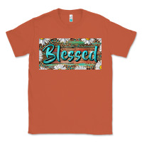Copper Blessed With Daisy And Leopard Classic Tee - RanaPortraitStore