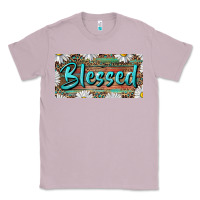 Lilac Blessed With Daisy And Leopard Classic Tee - RanaPortraitStore
