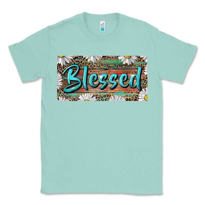 Blessed With Daisy And Leopard Classic Tee by RanaPortraitStore | Teevron