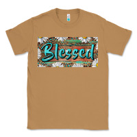 Toasted Coconut Blessed With Daisy And Leopard Classic Tee - RanaPortraitStore