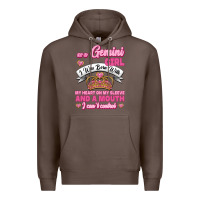 Coffee As A Gemini Girl I Was Born With My Heart On My Sleeve And A Mouth Premium Hoodie - Jasminsmagicworld